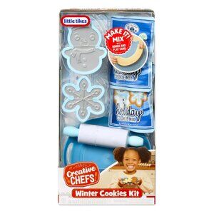Little Tikes Creative Chefs Holiday Winter Cookies Kit with 6 Accessories NIB